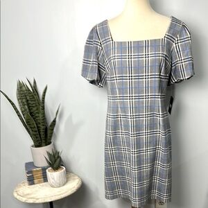 DKNY NWT Puff Sleeve Square Neck Dress Size 8